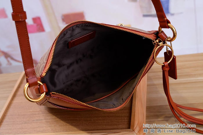 COACH蔻馳 經典標誌帆布 CHAISE斜挎包 38579 肩背或斜挎  Chz1611
